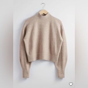 NWT & other stories mockneck sweater oatmeal size small and other stories mock